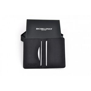 Calf Leather Business Card Case - Onyx