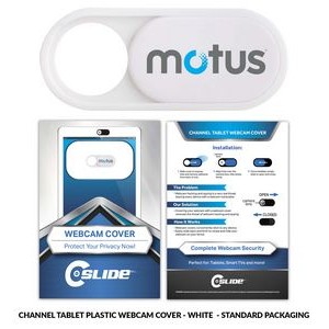 Webcam Cover Channel Tablet Plastic with Standard Packaging