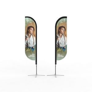 10Ft Double Sided Feather Banner