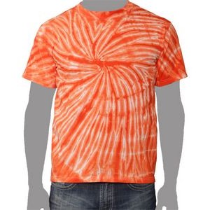 Vat Spiral Tie-Dye T-Shirt (Orange)
