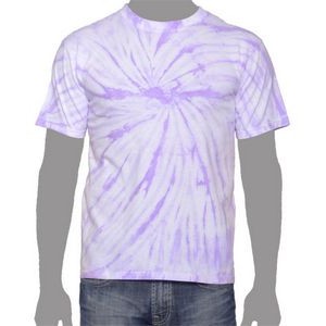 Vat Spiral Tie-Dye T-Shirt (Light Purple)