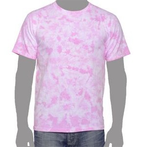 Vat Crinkle Tie-Dye T-Shirt (Light Pink)