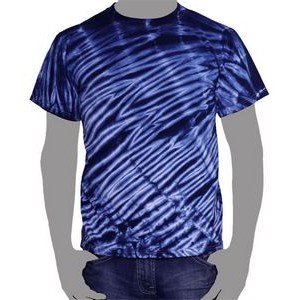 Vat Zebra Tie-Dye T-Shirt (Navy Blue)