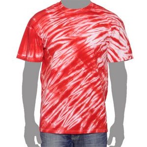 Vat Zebra Tie-Dye T-Shirt (Red)