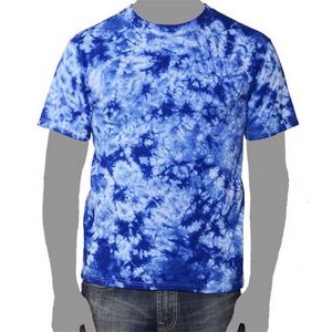 Vat Crinkle Tie-Dye T-Shirt (Royal Blue)