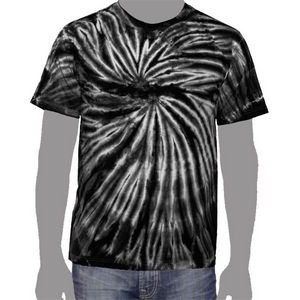 Vat Spiral Tie-Dye T-Shirt (Black)