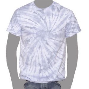 Vat Spiral Tie-Dye T-Shirt (Light Grey)