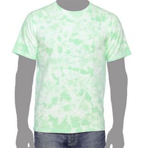 Vat Crinkle Tie-Dye T-Shirt (Light Green)