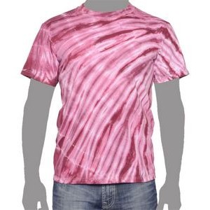 Vat Zebra Tie-Dye T-Shirt (Maroon Red)