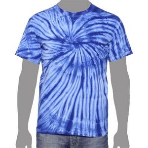 Vat Spiral Tie-Dye T-Shirt (Royal Blue)
