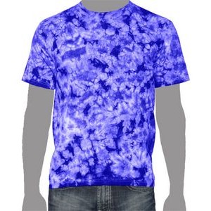 Vat Crinkle Tie-Dye T-Shirt (Electric Blue)
