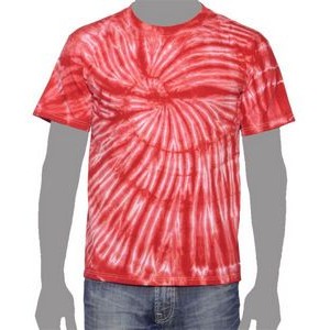 Vat Spiral Tie-Dye T-Shirt (Red)