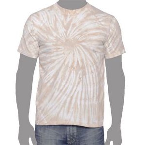 Vat Spiral Tie-Dye T-Shirt (Khaki)