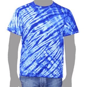 Vat Zebra Tie-Dye T-Shirt (Royal Blue)