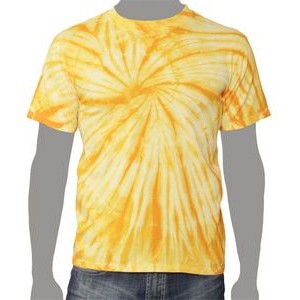 Vat Spiral Tie-Dye T-Shirt (Gold)