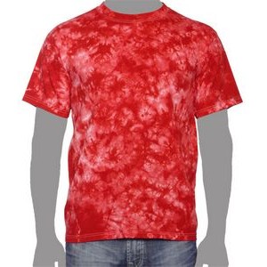Vat Crinkle Tie-Dye T-Shirt (Red)