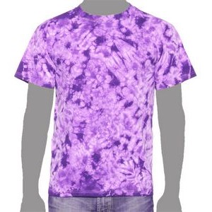 Vat Crinkle Tie-Dye T-Shirt (True Purple)