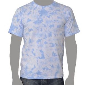 Vat Crinkle Tie-Dye T-Shirt (Light Blue)