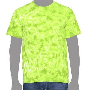 Vat Crinkle Tie-Dye T-Shirt (Lime Green)