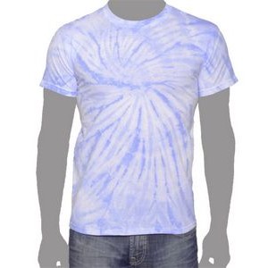 Vat Spiral Tie-Dye T-Shirt (Light Blue)