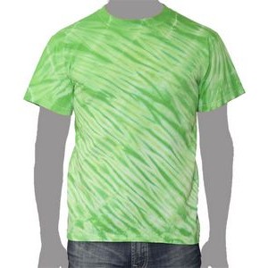 Vat Zebra Tie-Dye T-Shirt (Lime Green)
