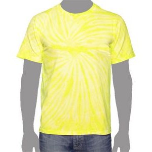Vat Spiral Tie-Dye T-Shirt (Yellow)