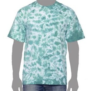 Vat Crinkle Tie-Dye T-Shirt (Teal Green)