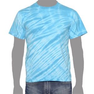 Vat Zebra Tie-Dye T-Shirt (Turquoise Blue)