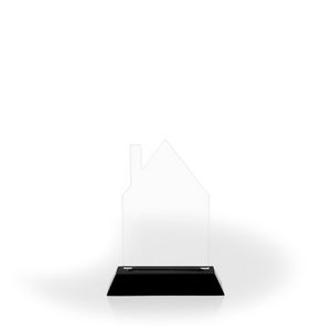 Homestead Award with Black Wood Base, Medium - Engraved
