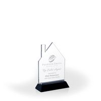 Homestead Award with Black Wood Base, Medium - Engraved