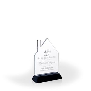 Homestead Award with Black Wood Base, Medium - Engraved