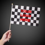 Checkered Race Flag (12"x18")(Imprinable)