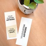 Double-Sided Small Eco Bookmark With Printed Shape