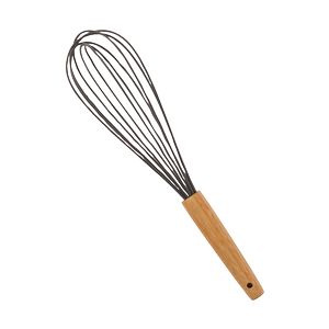 Silicone Whisk w/Bamboo Handle