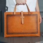 High Quality PU Business Document Bag W/ Handle