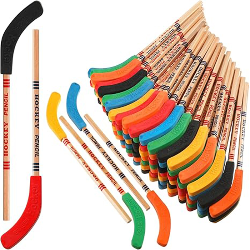 Hockey Stick Pencils w/ Eraser - Pencils, Sticks