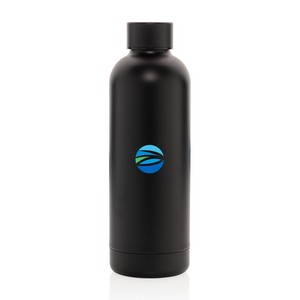 Impact Recycled Stainless Steel Vacuum Bottle - Black