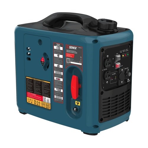 Portable Gas-Powered 1000W Inverter - Blue/Black/Red