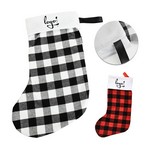 Plaid Hanging Christmas Stocking