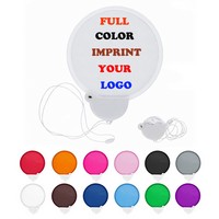 Portable Round Folding Hand Fan With Cord - Fans, Coolers