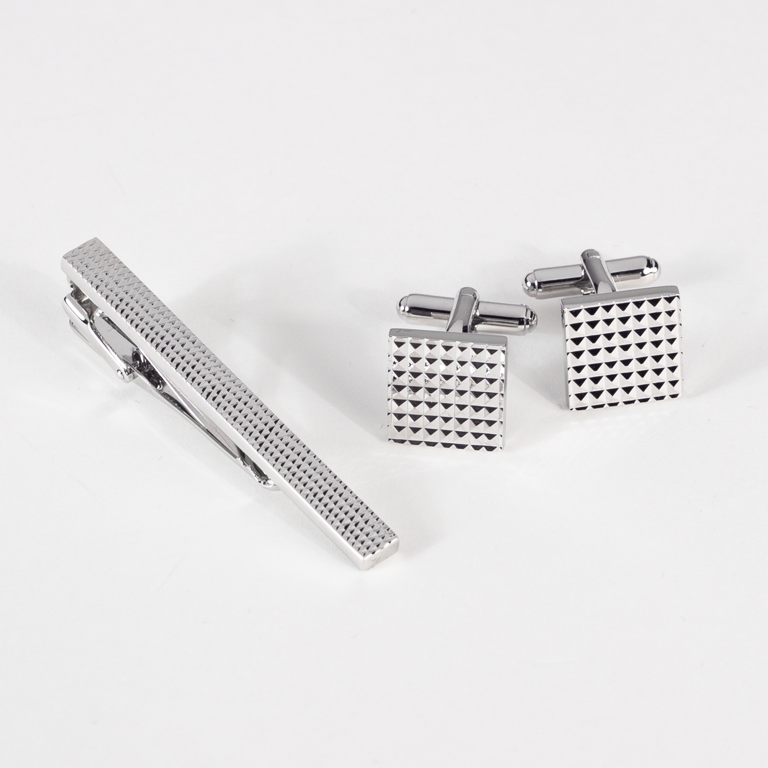 Cufflinks & Tie Bar Set - Cuff Links, Clips