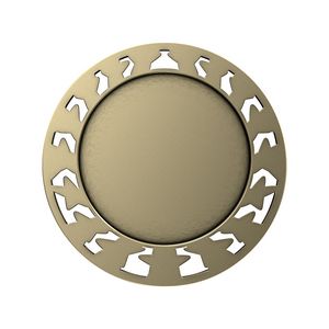 Antique Volleyball Star Medal (2-1/2")