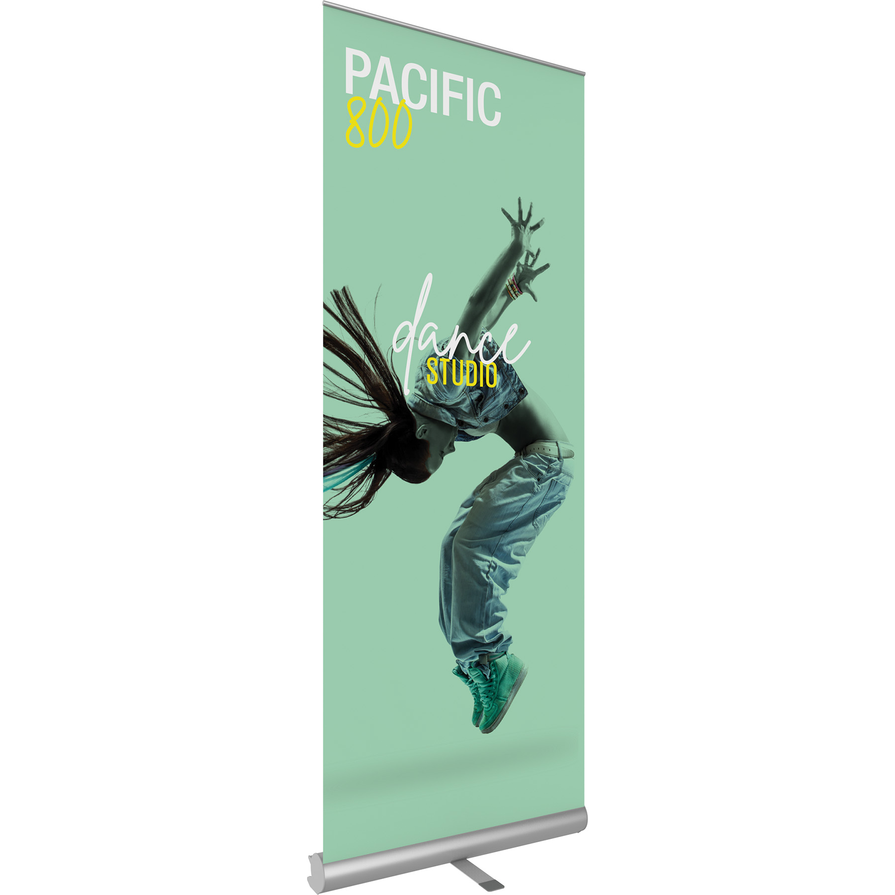 Pacific 800 Silver Retractable Banner Stand - Banners, Displays