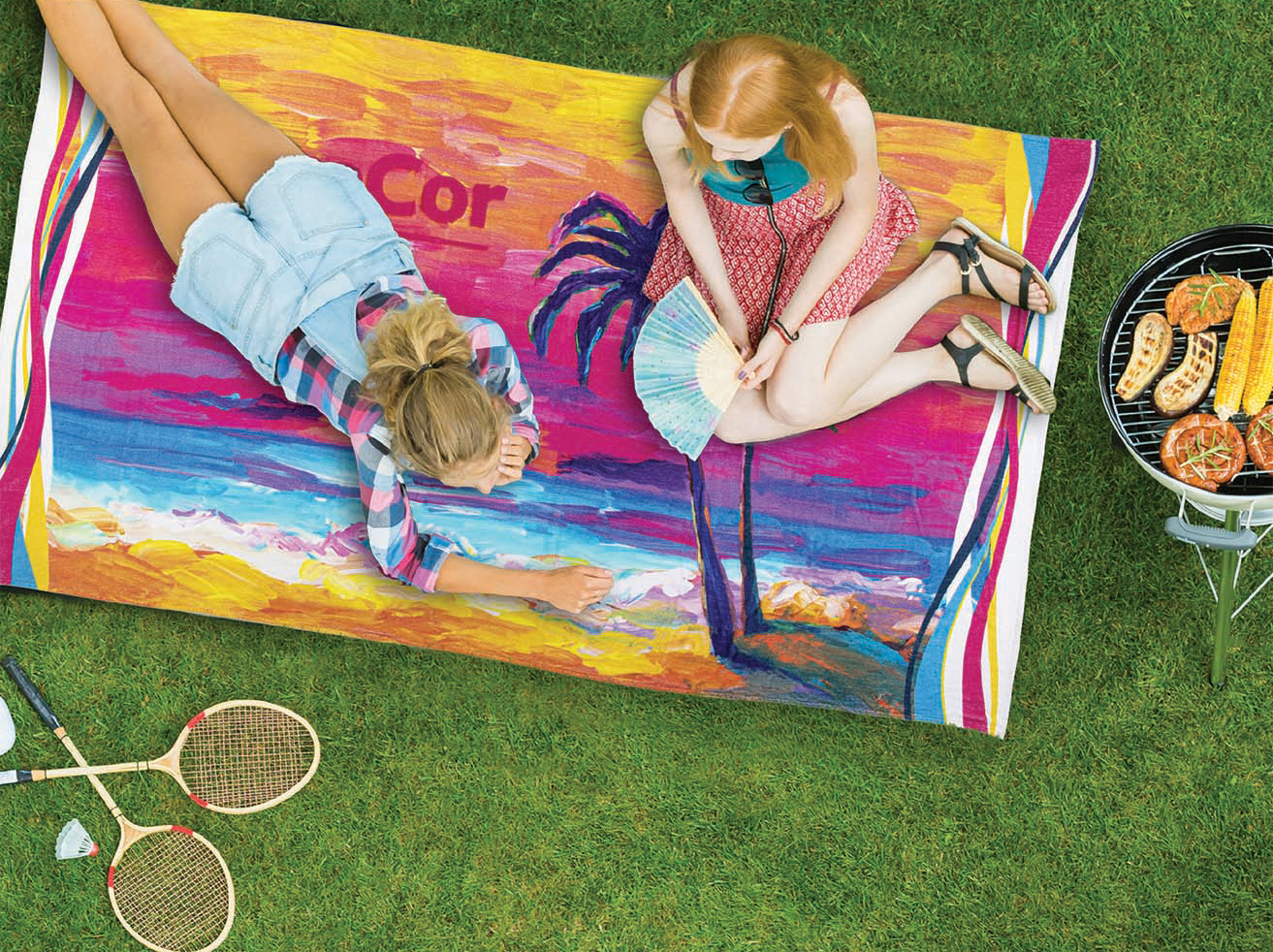 Digital Print Fiber-Reactive Towel (30"x 60" - 10.0# per dozen weight) - Towels