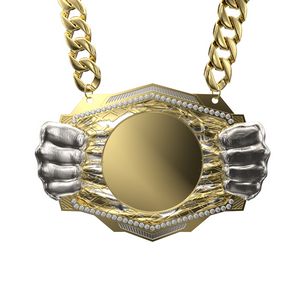 Express Knock Out Champ Chain Medal w/ Premium Chain