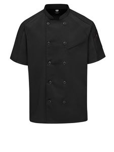 Red Kap Culinary - Men's Airflow Raglan Chef Coat with OilBlok