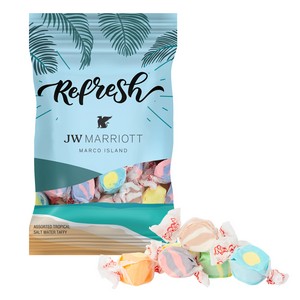 4 oz. Full Color Digibag™ with Tropical Salt Water Taffy
