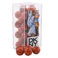 Acrylic Box w/Chocolate Basketballs