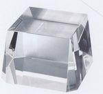 Clear Optical Crystal Base (2½"x3¾"x3¾")