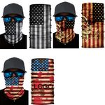 American Flag Skull Neck Mask Scarf